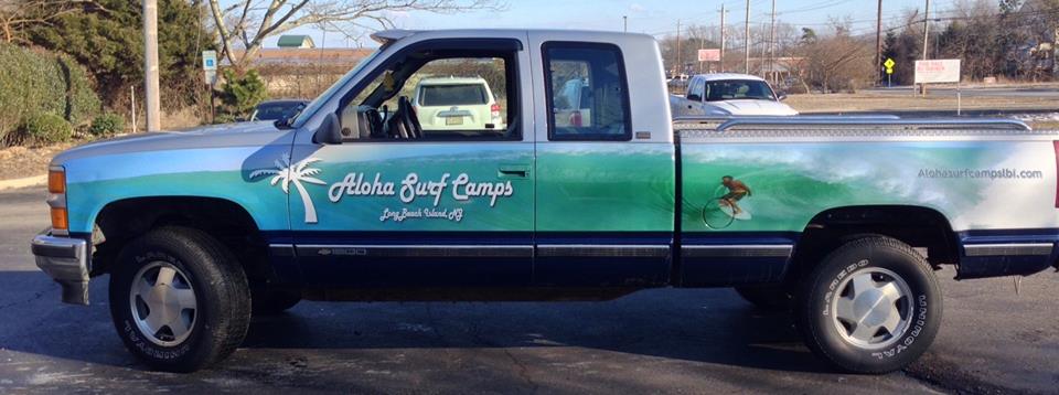 Aloha Surf Camp truck Wrap