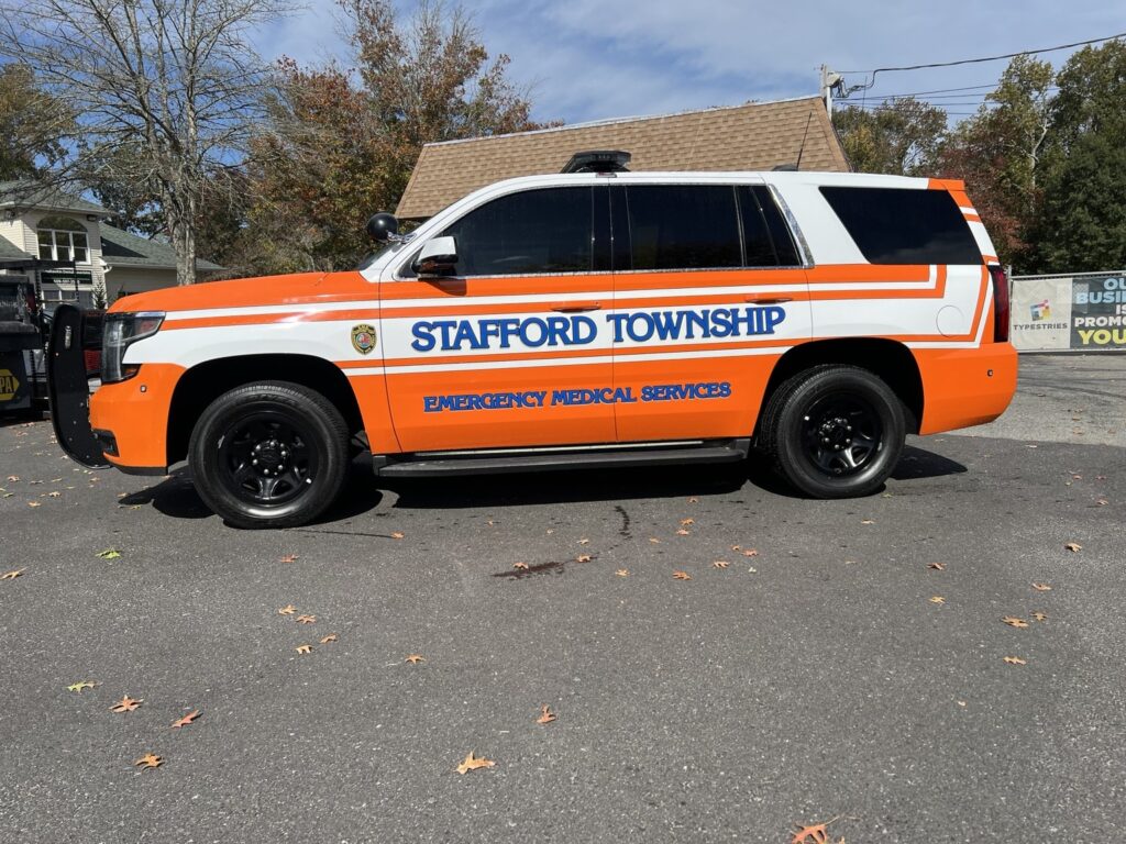 Stafford Township EMS supervisor SUV emergency vehicle graphics
