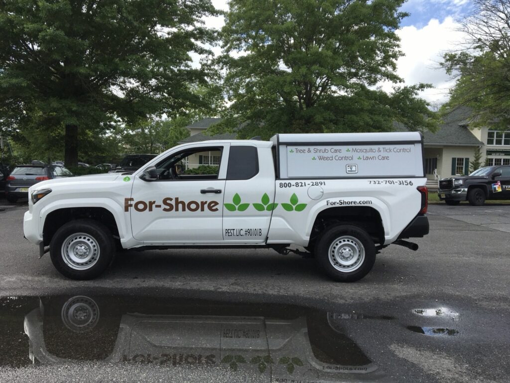 For-Shore tree shrub and lawn care service truck fleet graphics